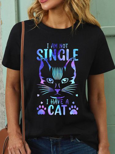 Lilicloth X Abu I Am Not Single I Have A Cat Women's T-Shirt - Just Fashion Now - Modalova