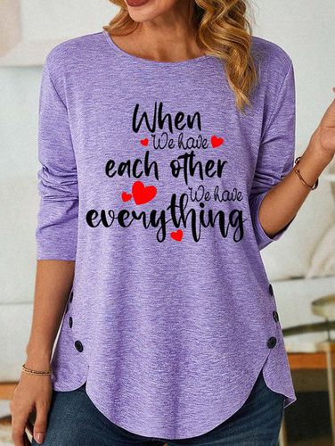 Lilicloth X Y When We Have Each Other We Have Everything Women's Long Sleeve T-Shirt - Just Fashion Now - Modalova