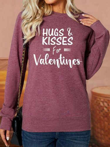 Lilicloth X Y Hugs And Kisses For Valentines Women's Sweatshirt - Just Fashion Now - Modalova