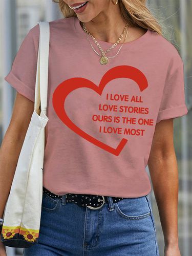 Lilicloth X JI I Love All Love Stories Ours Is The One I Love Most Women's T-Shirt - Just Fashion Now - Modalova