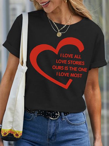 Lilicloth X JI I Love All Love Stories Ours Is The One I Love Most Women's T-Shirt - Just Fashion Now - Modalova