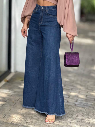 Denim Urban Loose Jeans - Just Fashion Now - Modalova