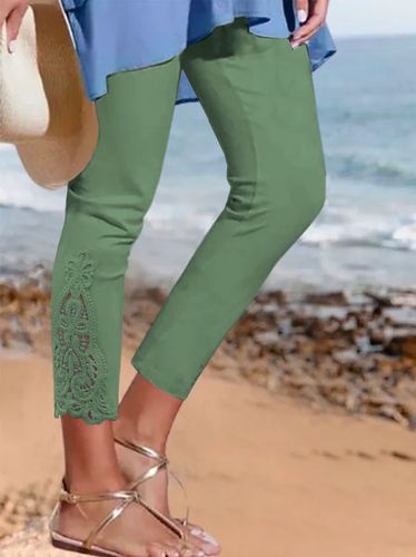 Plain Casual Legging Pants - Just Fashion Now - Modalova