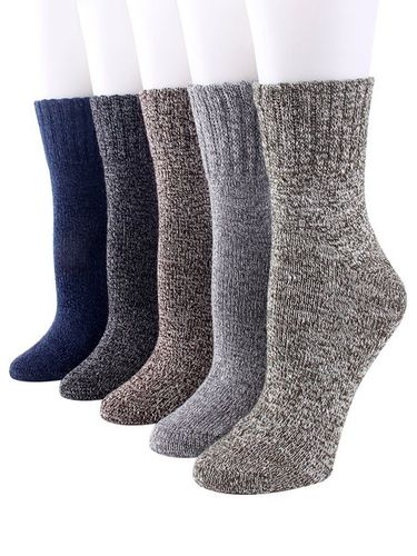 Warm Wool Blend Socks Set - Just Fashion Now UK - Modalova