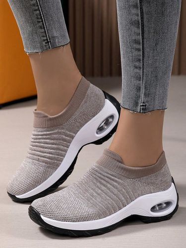 Women Minimalist Air Cushion Breathable Outdoor Slip On Sneakers - Just Fashion Now - Modalova