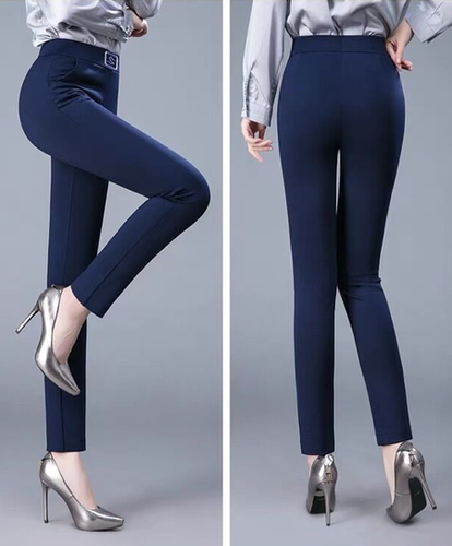 Plain Tight Pockets Casual Pants - Modetalente - Modalova