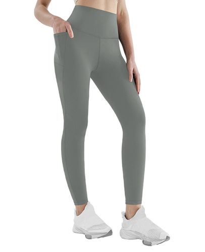 Pockets Plain Tight High Elasticity Casual Legging - Just Fashion Now - Modalova