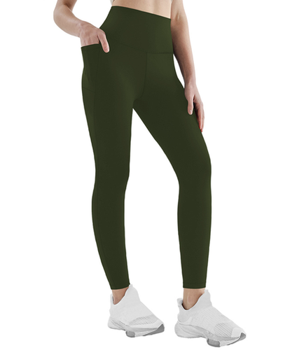 Pockets Plain Tight High Elasticity Casual Legging - Just Fashion Now - Modalova