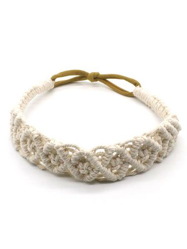 Handwoven Cotton Rope Headband Bohemian Casual Hair Accessories - Just Fashion Now UK - Modalova