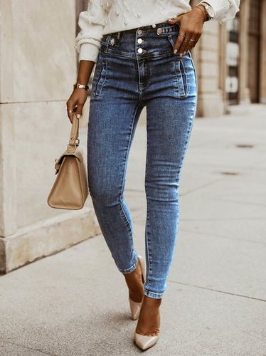 Casual Regular Fit Denim Jeans - Modetalente - Modalova