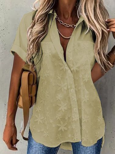 Summer Lace Casual Lace Loose Blouse - Just Fashion Now - Modalova