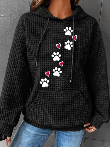 Simple Heart Dog Hoodie Cotton-Blend Hoodie - Modetalente - Modalova