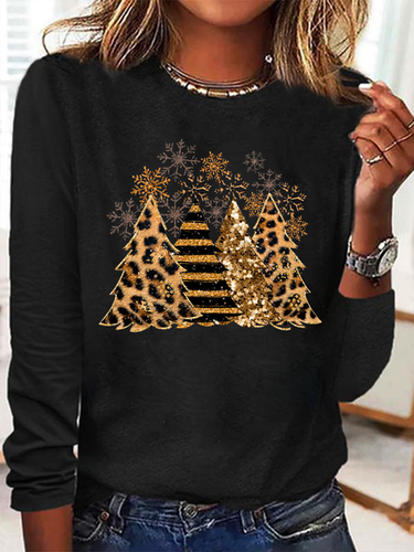 Regular Fit Christmas Tree Casual Cotton-Blend Shirt - Modetalente - Modalova