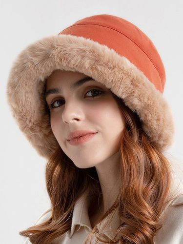 Women Outdoor Thicken Furry Bucket Hat - Just Fashion Now - Modalova