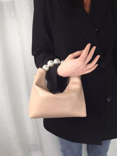 Elegant Imitation Pearl Handbag Thin Chain Strap Crossbody Bag - Just Fashion Now - Modalova