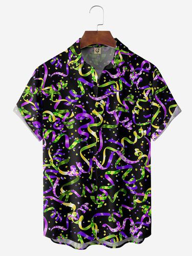 Carnival Chest Pocket Short Sleeve Casual Shirt - Modetalente - Modalova