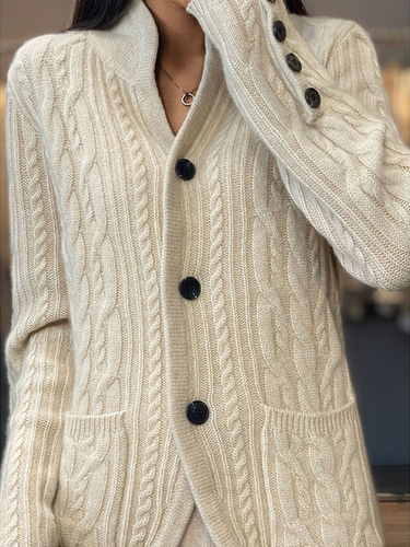 Loose Wool/Knitting Casual Cardigan（Can Be Worn Up To A Weight Of 130 Pounds) - Just Fashion Now - Modalova