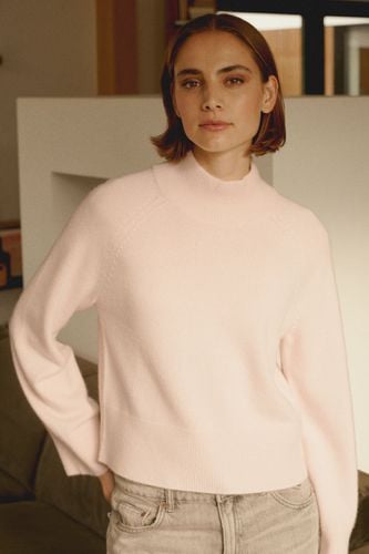 Wide sleeve stand collar cashmere sweater - REPEAT cashmere - Modalova