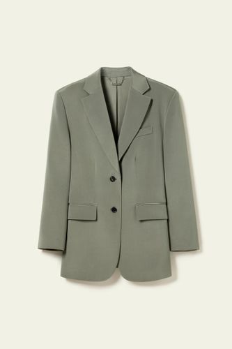 LILYSILK Blazer Oversize Épaules Rembourrées Crêpe Soie Extensible Élégant Thé M - LILYSILK - Modalova