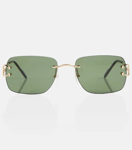 Eckige Sonnenbrille Signature C de Cartier - Cartier Eyewear Collection - Modalova