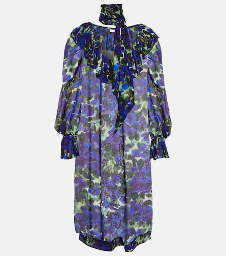 Printed crÃªpe midi dress - Dries Van Noten - Modalova