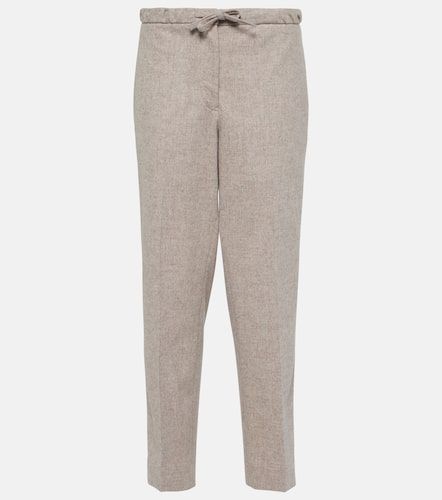 Wool cropped straight pants - Jil Sander - Modalova