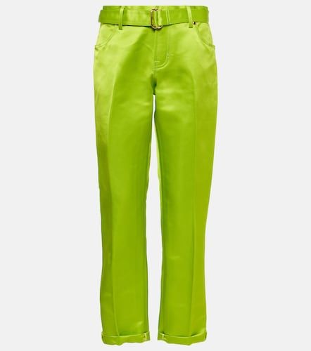 Tom Ford Pantaloni regular in seta - Tom Ford - Modalova
