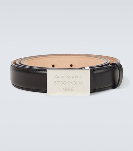 Logo engraved leather belt - Acne Studios - Modalova