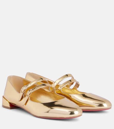 Sweet Jane mirrored leather Mary Jane flats - Christian Louboutin - Modalova