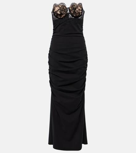 Lace-trimmed bustier gown - Dolce&Gabbana - Modalova