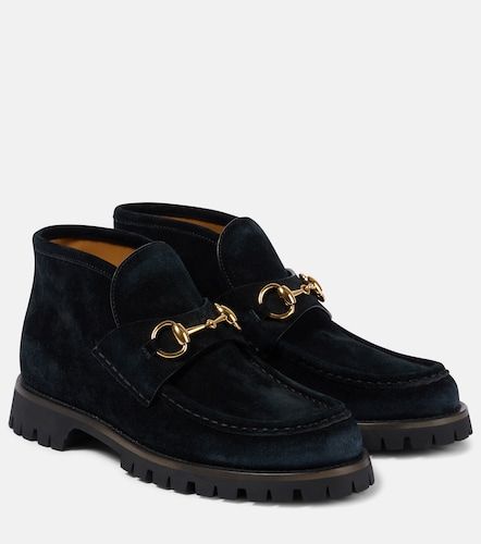 Gucci Botines Horsebit de ante - Gucci - Modalova