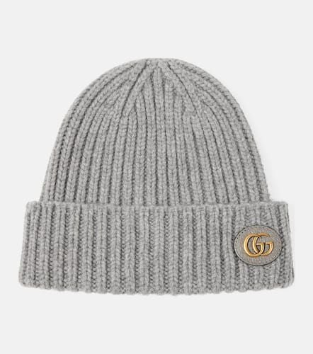 Double G wool and cashmere beanie - Gucci - Modalova