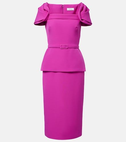Abito midi con peplum e cintura - Safiyaa - Modalova