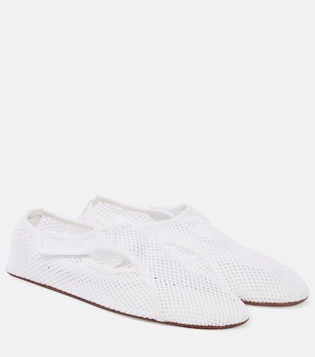 Flex leather-trimmed mesh ballet flats - Alaia - Modalova