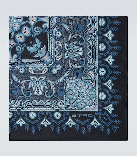 Pañuelo de bolsillo de sarga de seda - Etro - Modalova