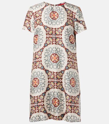 Swing printed silk satin minidress - La DoubleJ - Modalova