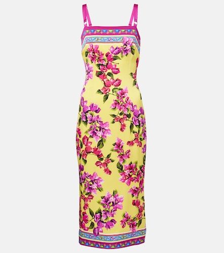 Abito midi Taormina in misto seta - Dolce&Gabbana - Modalova