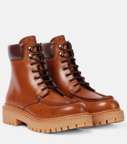Prada Leather combat boots - Prada - Modalova