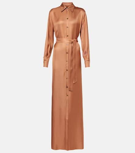 Vestido camisero de sarga de seda - Tom Ford - Modalova