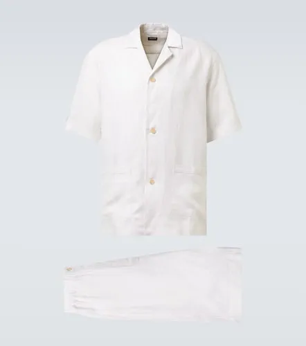 Zegna Striped linen pajamas - Zegna - Modalova