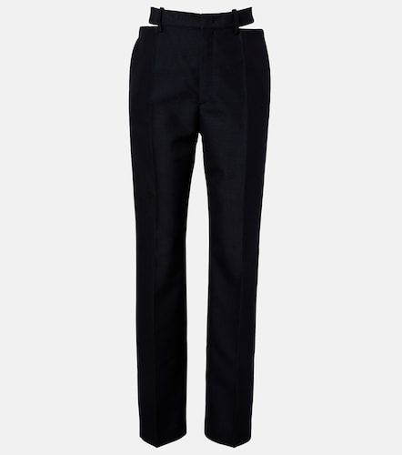 Pantaloni regular in lana e mohair con cut-out - Jil Sander - Modalova