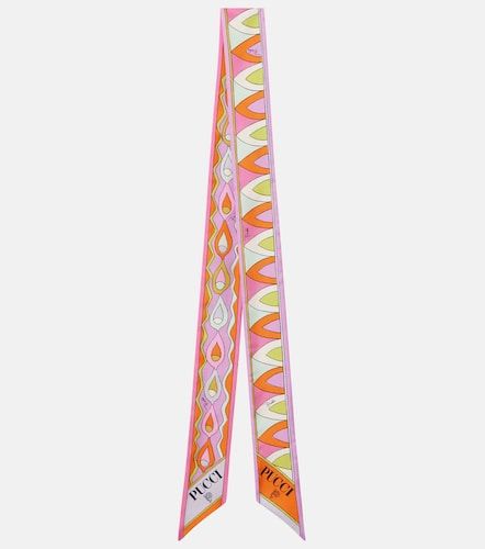 Pañuelo de sarga de seda estampada - Pucci - Modalova