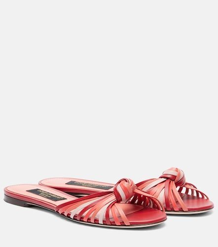 Bianca 2.0 leather slides - Dolce&Gabbana - Modalova