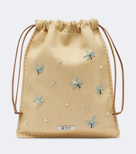 Wish beaded canvas pouch - Prada - Modalova