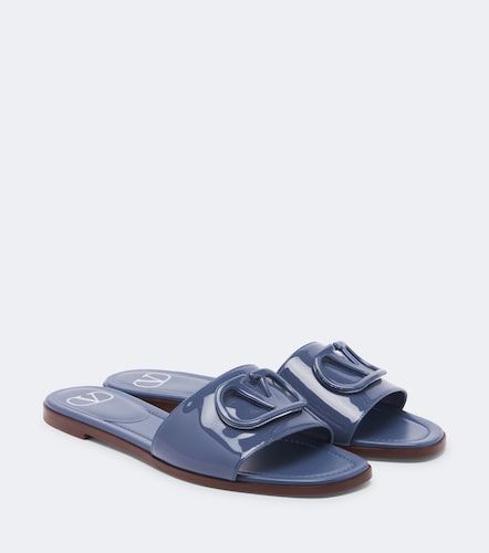 VLogo patent leather slides - Valentino Garavani - Modalova