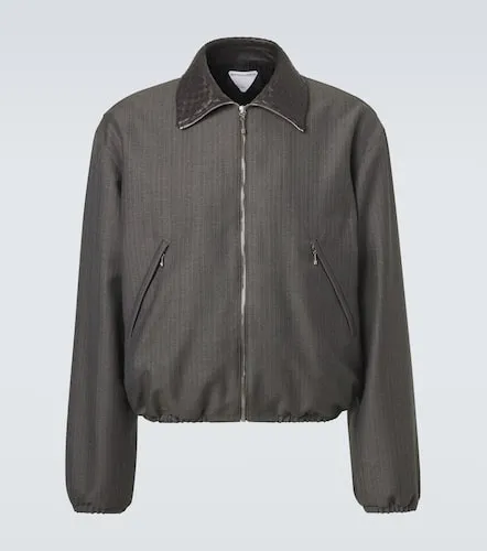 Intrecciato wool and mohair blouson jacket - Bottega Veneta - Modalova