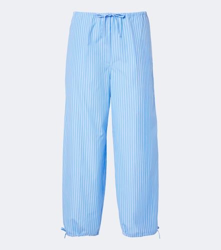 Pantaloni a gamba larga in cotone a righe - Toteme - Modalova