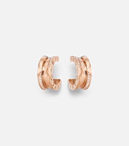 B.zero1 18kt rose earrings with diamonds - Bvlgari - Modalova