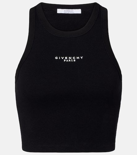 Tank top cropped de jersey de algodón - Givenchy - Modalova