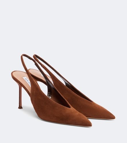 Pumps slingback Voltaire 85 in suede - Aquazzura - Modalova